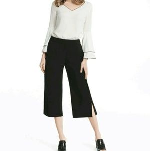 WHBM Soft Split Wide Leg Crop Pants
